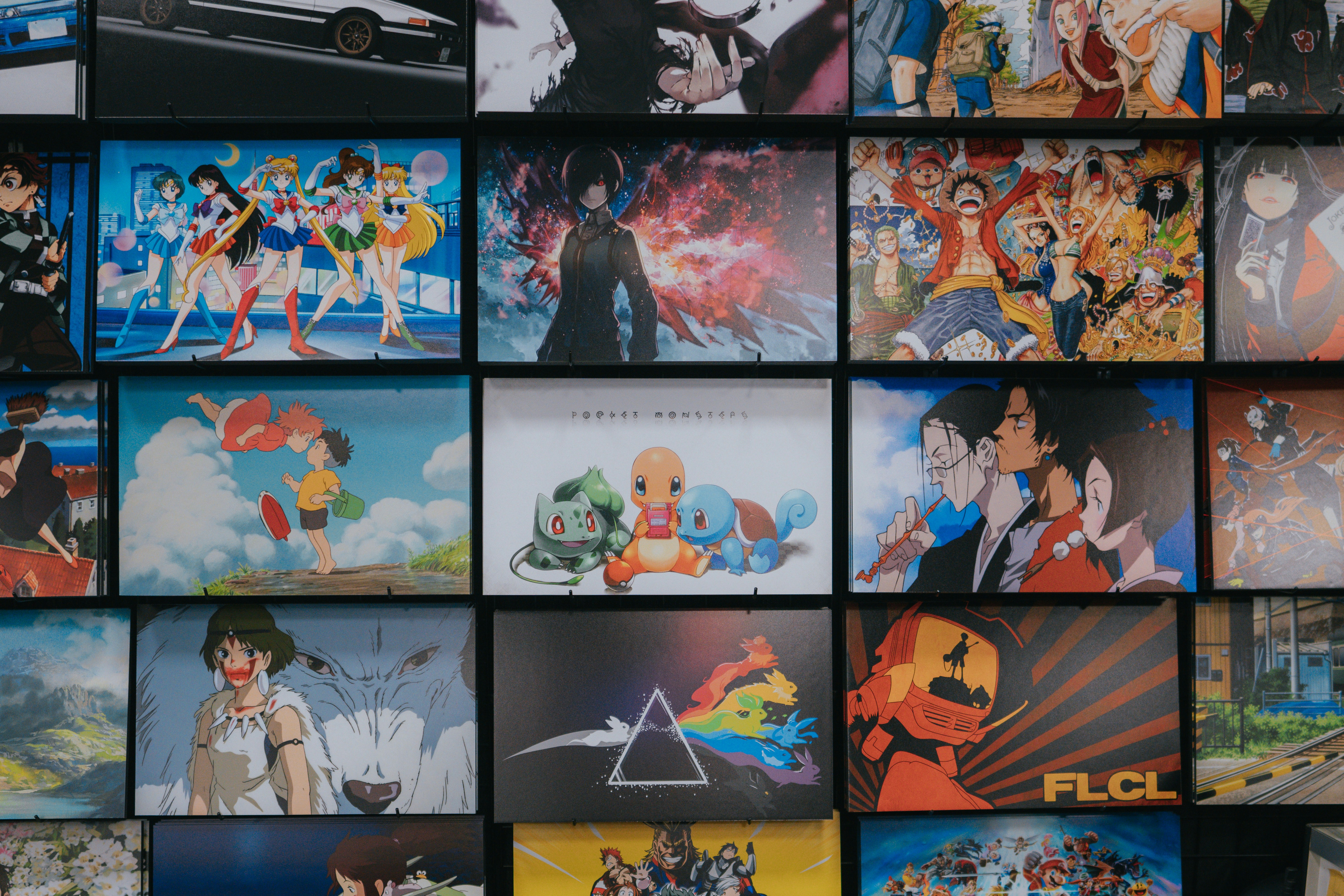 Anime characters in a vibrant scene