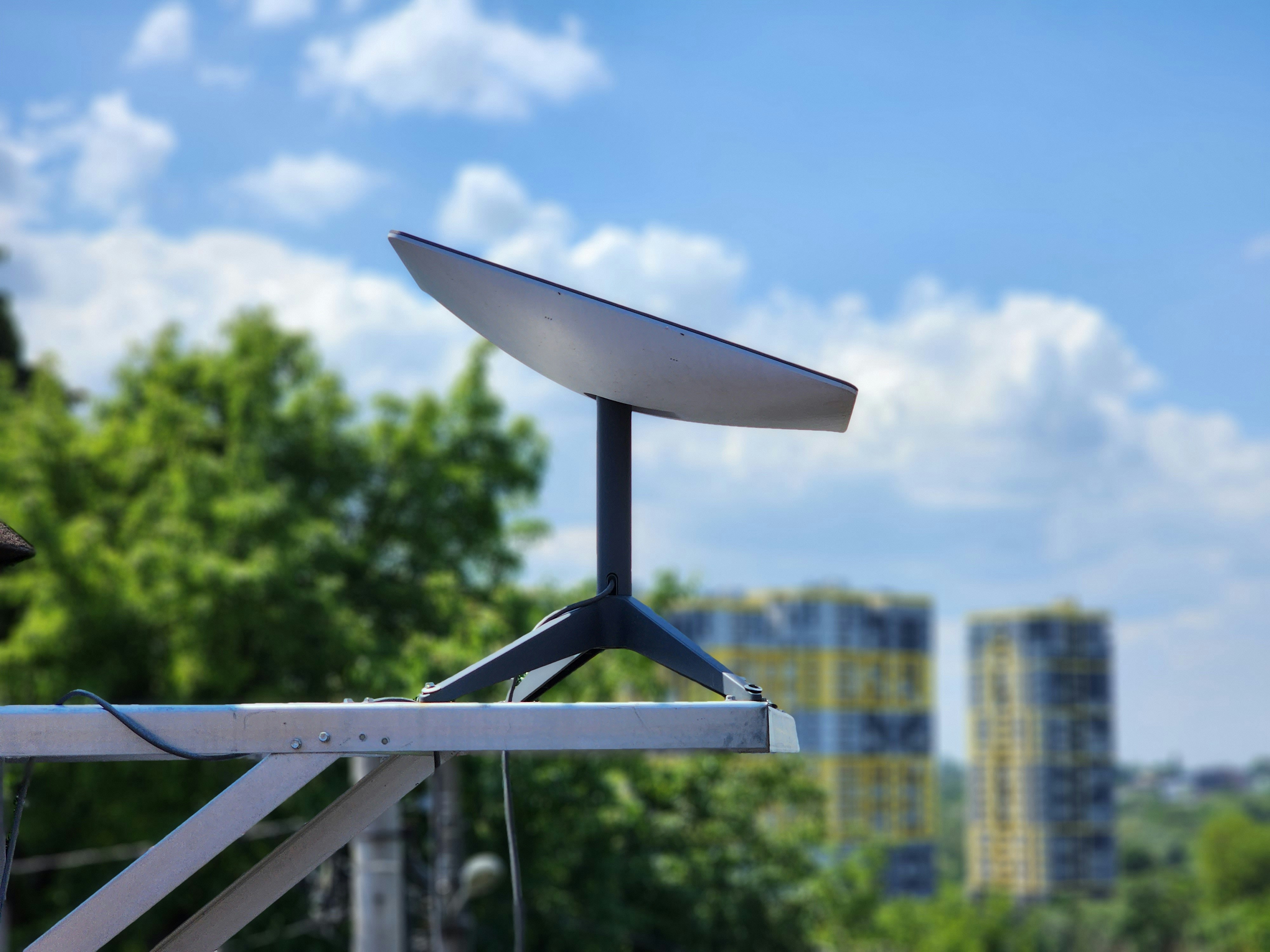 Starlink satellite dish installed in the Philippines
