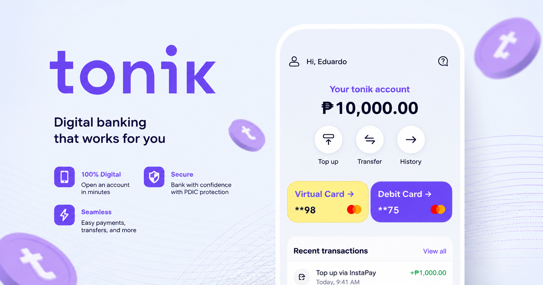 Tonik Bank app and digital banking Philippines