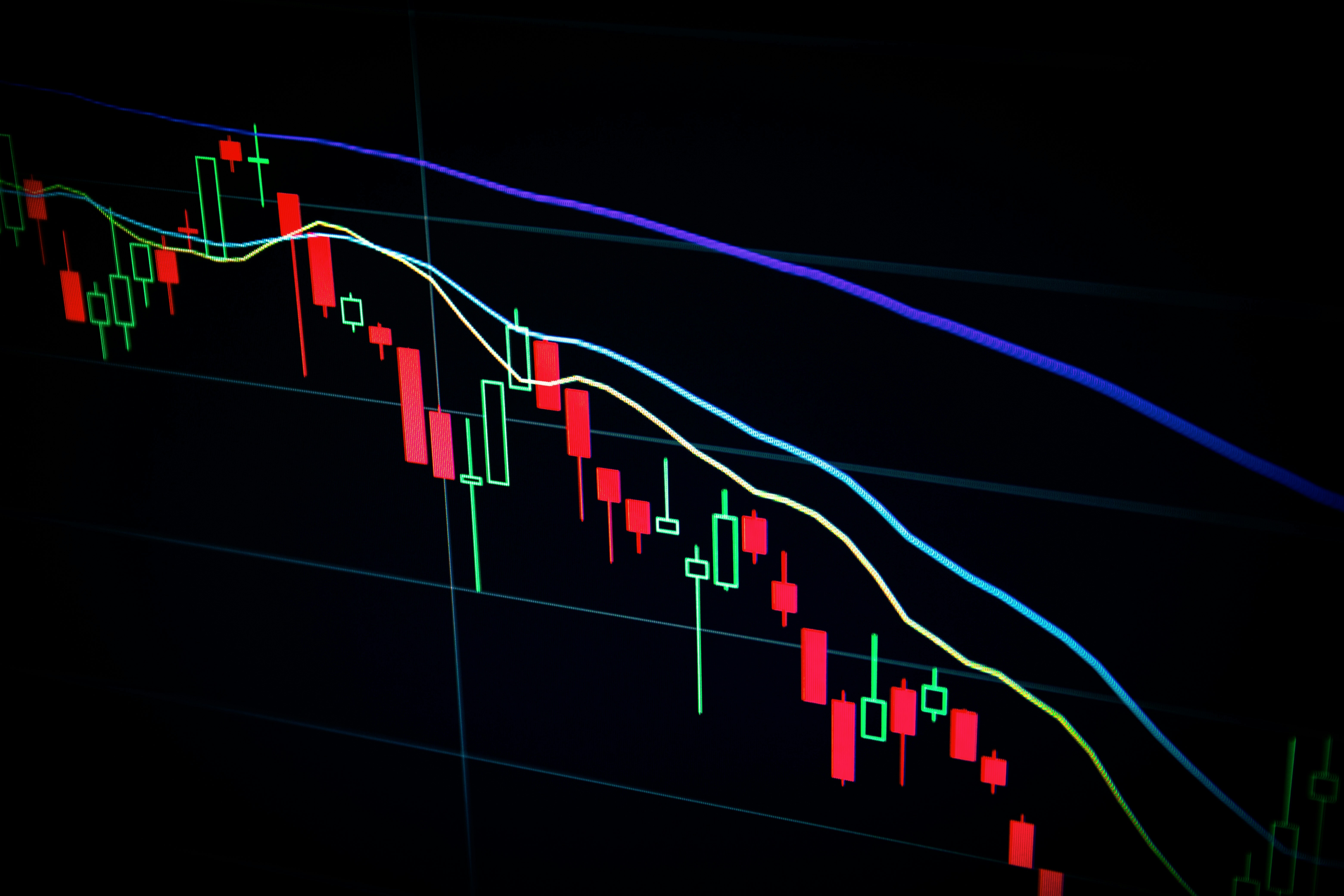 Candlestick trading chart representing ETF investing in the Philippines